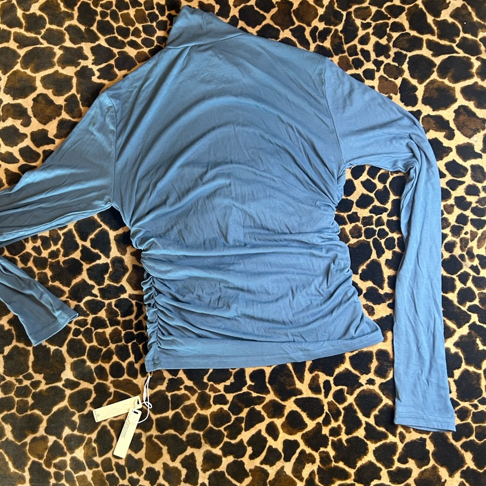 OGL Blue Ruched Top - Picture 8 of 8